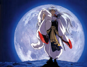fluffy in the full moon