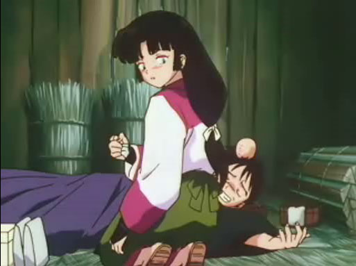 Sango says, "Bring me back some jelly!"